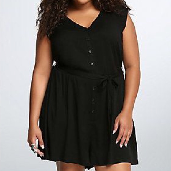 torrid black romper